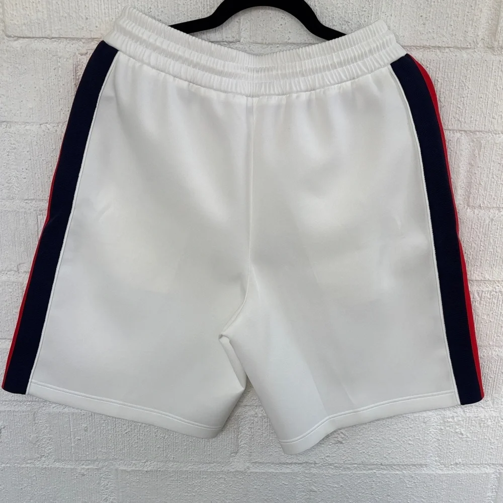 Gucci Neoprene Web Stripe Technical Track Shorts sz M